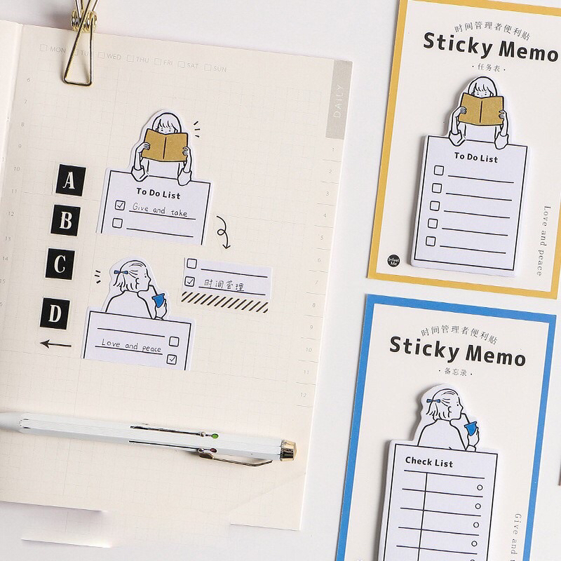 

daily planner memo sticky note notepad not paper