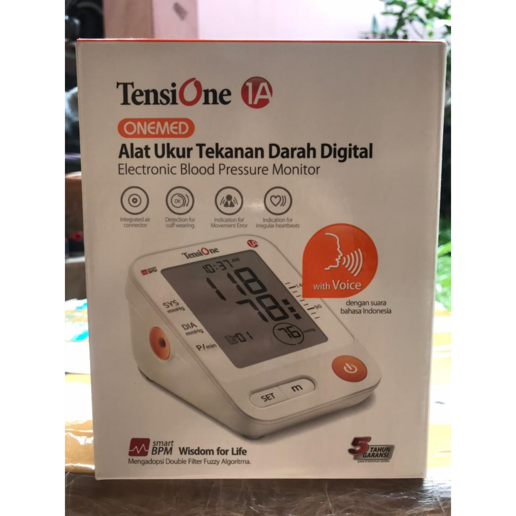 Tensimeter digital tensione onemed suara alat pengukur tekanan darah