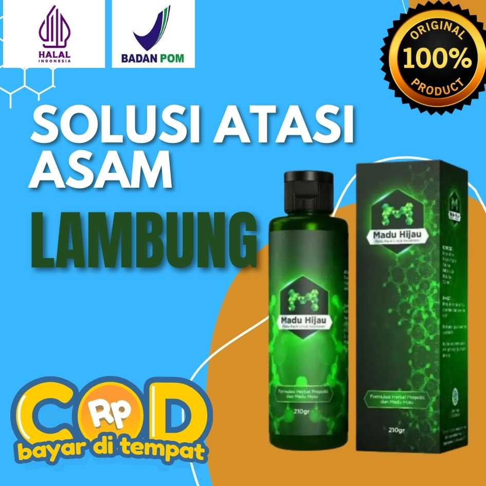 

Madu Hijau Original Solusi Asam Lambung, Maag Kronis, Gerd 100 Asli