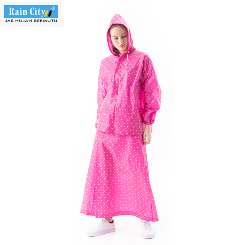 Jas Hujan Setelan Rok Starlight - 66015 Ralen Star