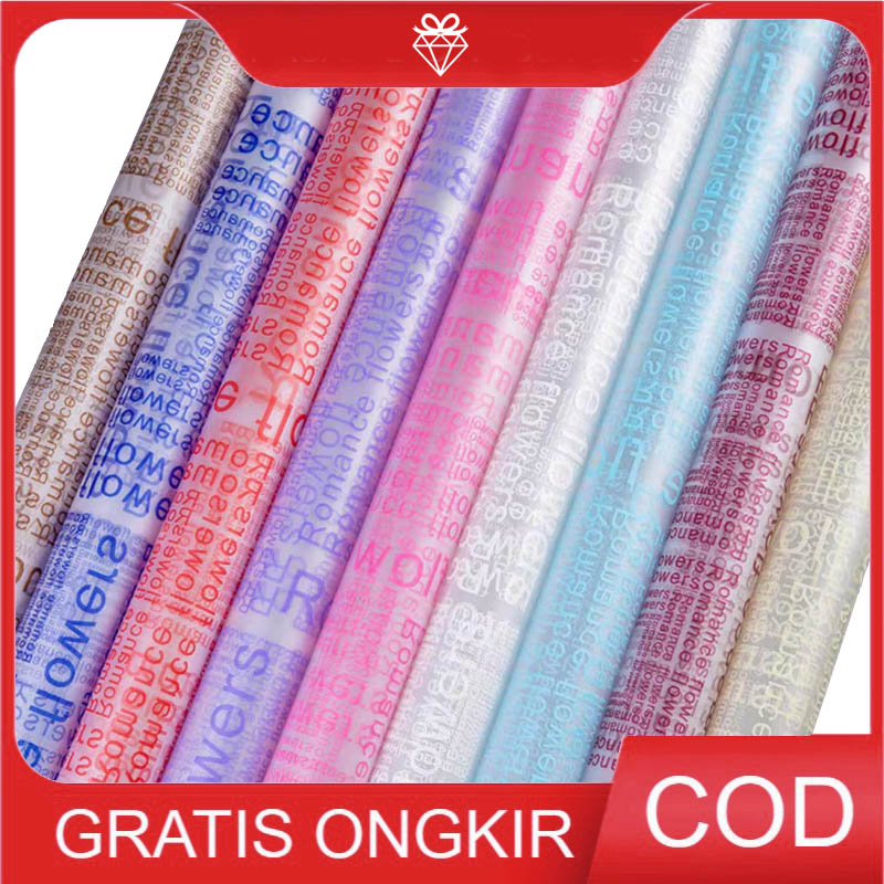 

1LEMBAR Wrapping English Romance - Flower Wrap - Bahan Buket W008