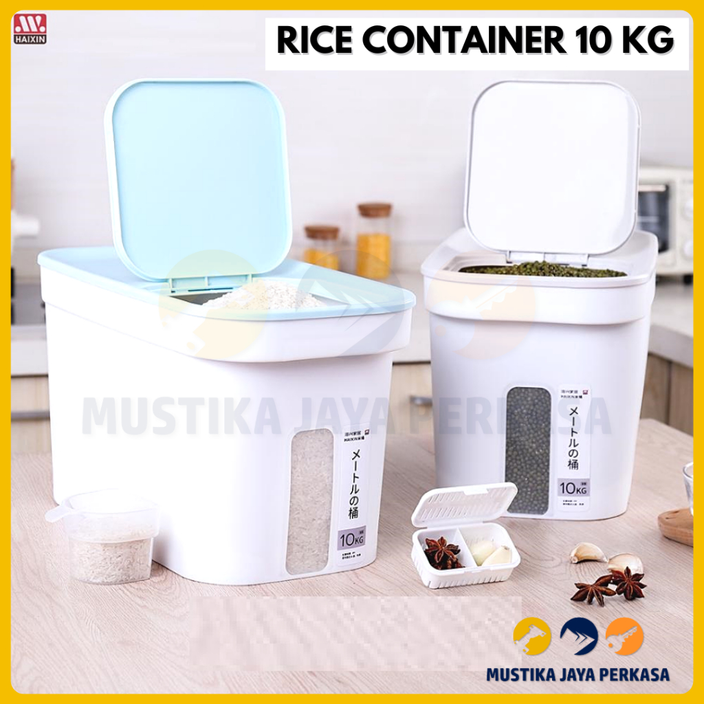 Dispenser Tempat Penyimpanan Beras 10 kg Rice Container Plastik
