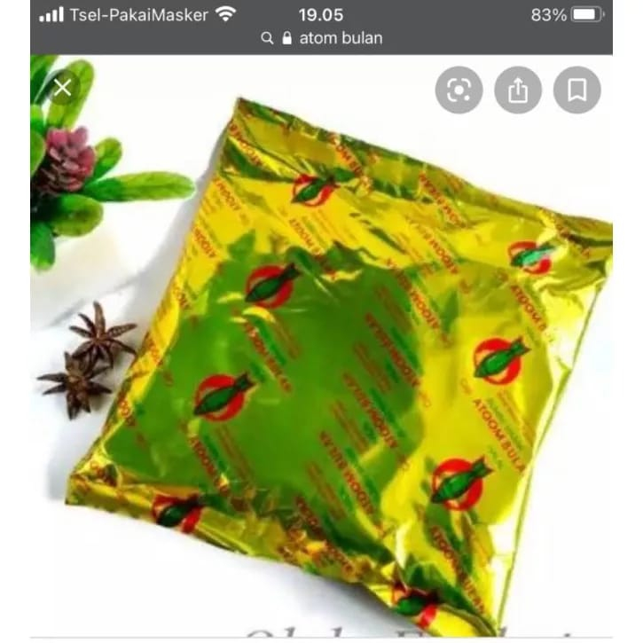 

ATOM BULAN 500 GRAM 1 KERDUS ISI 14 BKS