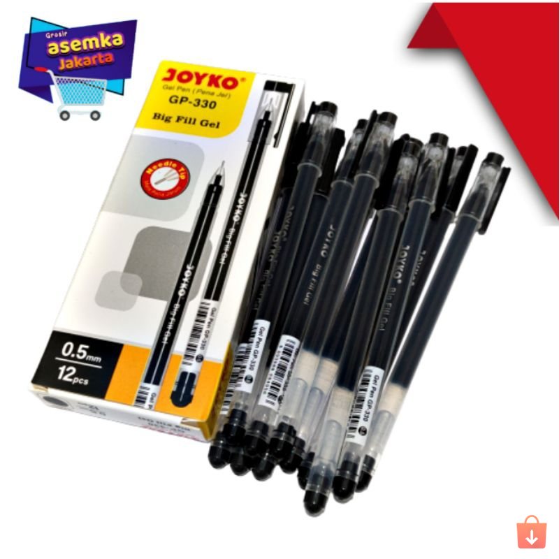 

Cash Back Pulpen Pen Gel Joyko GP-330 Big Fill Gel isi 12pcs terhemat