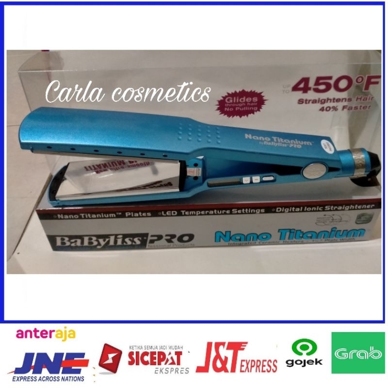 catokan rambut lurus babyliss pro nano titanium 450° / catok rambut lurus babyliss pro nano titanium