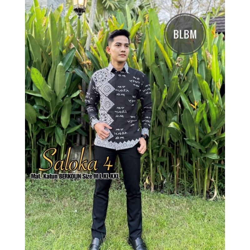 BATIK SALOKA 3 & SALOKA 4 | LONTARA | Kemeja Batik Pria By BATIK LANANG - Batik Khas Makassar