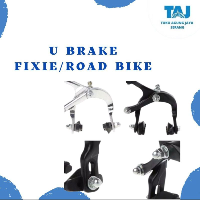 REM U BRAKE SET FIXIE U BRAKE DEPAN BELAKANG SEPEDA LIPAT SET U BRAKE U BRAKE ROAD BIKE