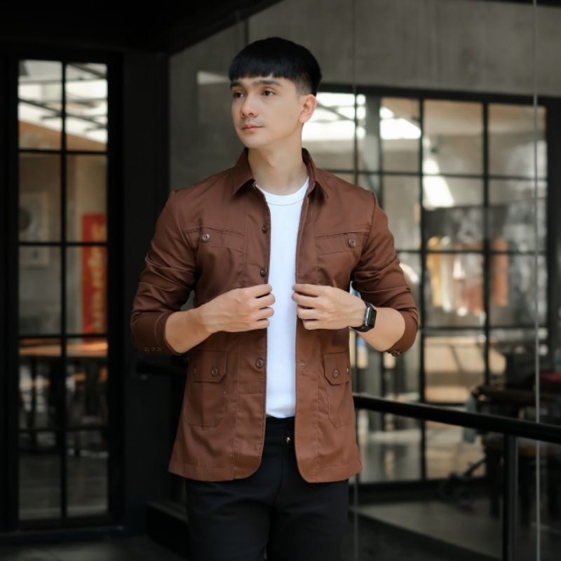 Kemeja Jas Pria Casual Outdoor Simple,Balzer Pria Casual Basic Premium,Kemeja Jas Pria,Jas Pria Casu