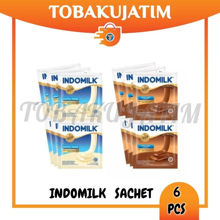 

(1PAK- 6 SACHET) INDOMILK 37gr skm susu kental manis