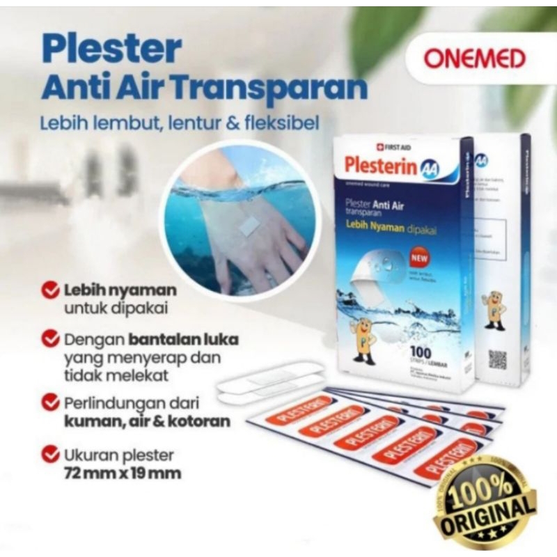 Plester Luka Anti Air Transparan Plester Penutup Luka  Anti Bakteri