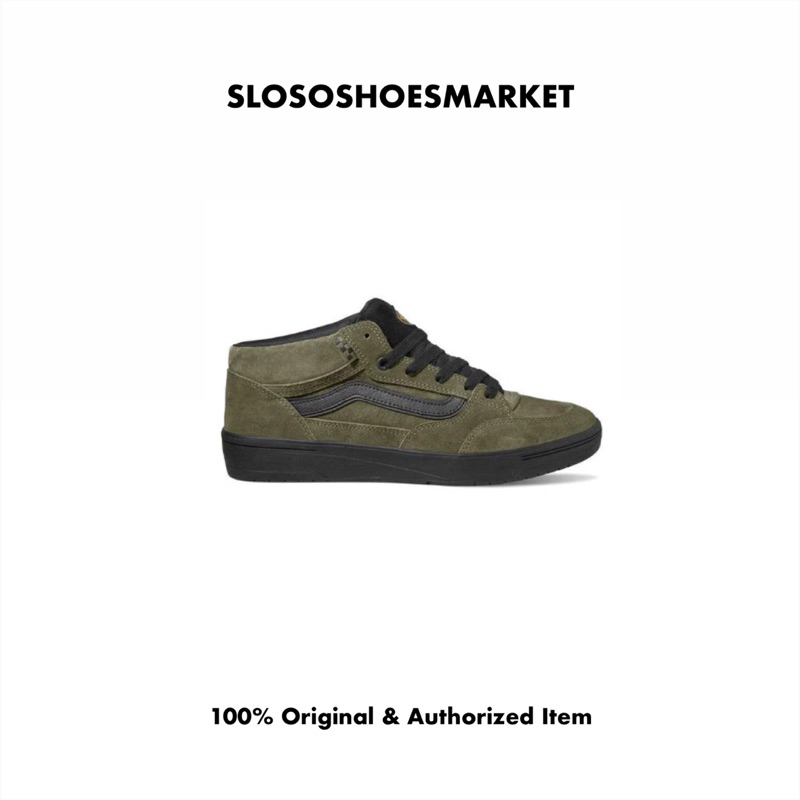 Vans Skate Zahba Mid Beatrice Domond Dark Olive VBU - 100% Original / RESMI
