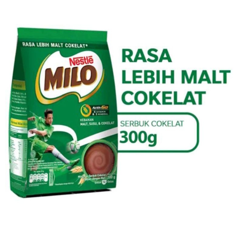

MILO ACTIV-GO SUSU COKELAT POUCH 300GR