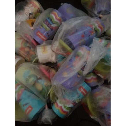 PROMO CUCI GUDANG HARGA MURAH fun tumbler tupperware botol gelas gambar karakter animasi lucu imut c