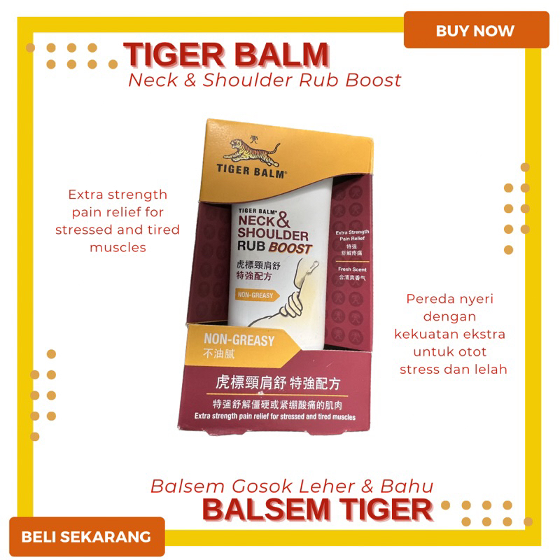 Tiger Balm / Balsem Tiger Pegal Pundak Leher Singapore