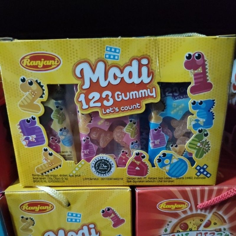 

ranjani modi 123 gummy permen jeli aneka rasa isi 30 pcs