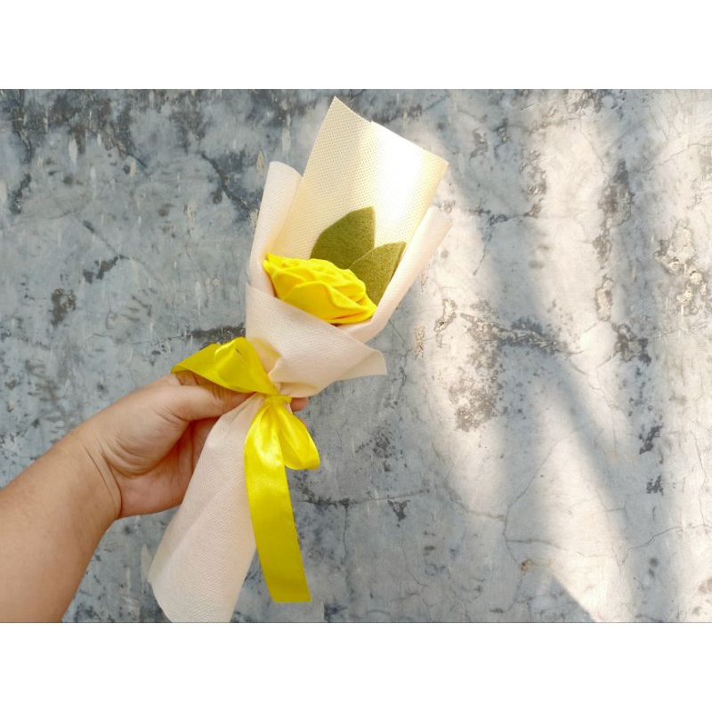 Buket Bunga Flanel Satuan | bouquet murah | buket wisuda | hadiah buket