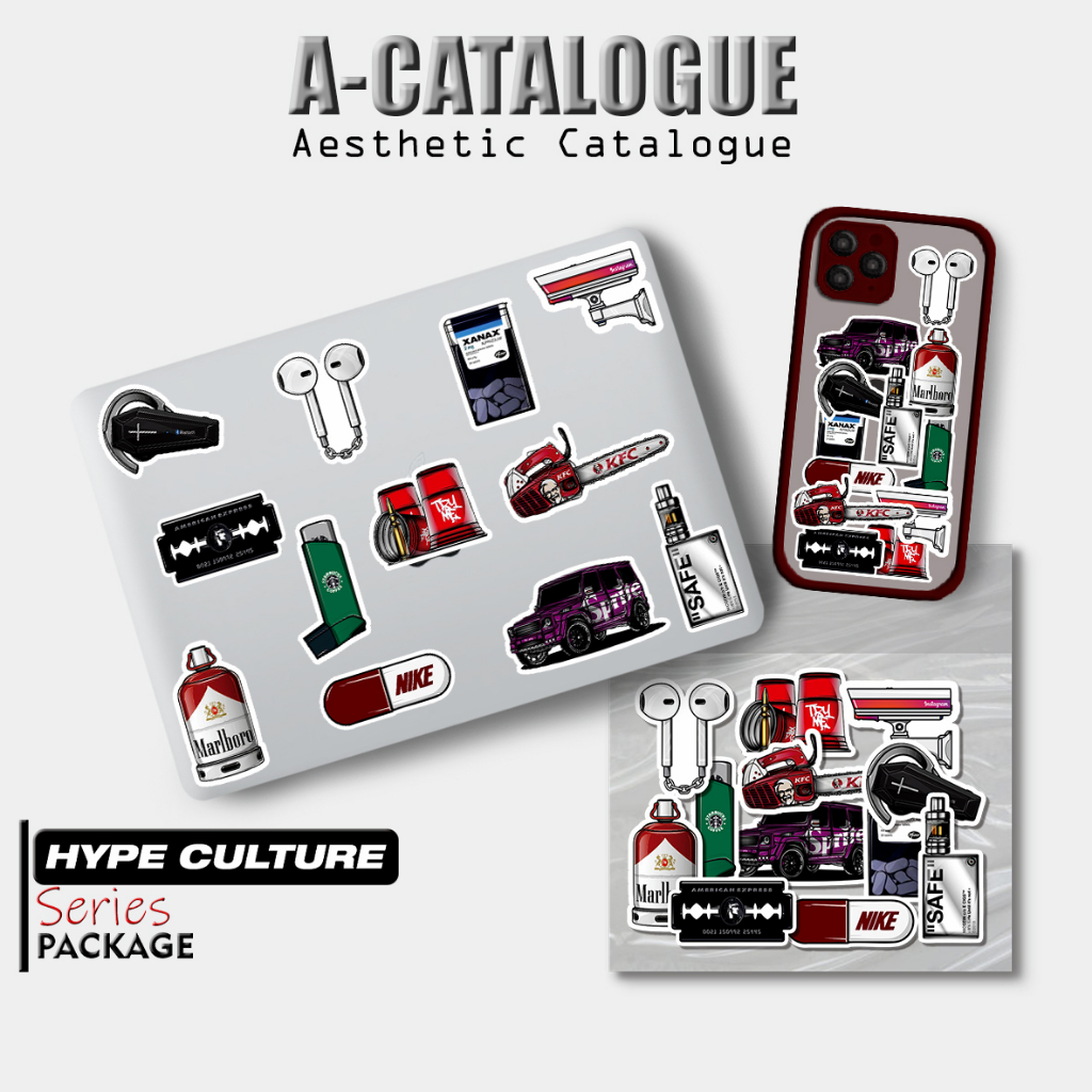 

Sticker Aesthetic Catalogue Waterprooft Compilation Hypebeast Culture Icon Logo || HYPE CULTURE