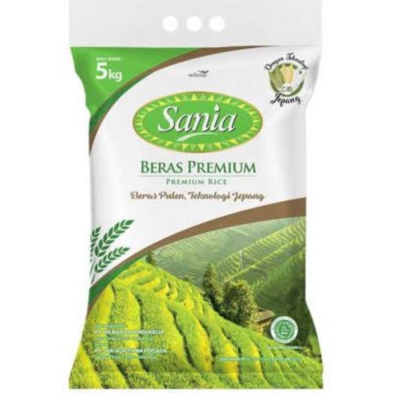

Beras Sania kemasan laminasi 5kg