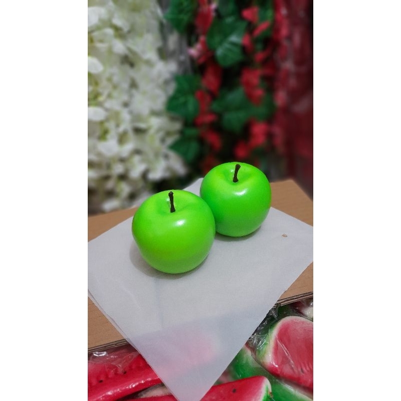 Buah Apel Hijau Hias Artificial