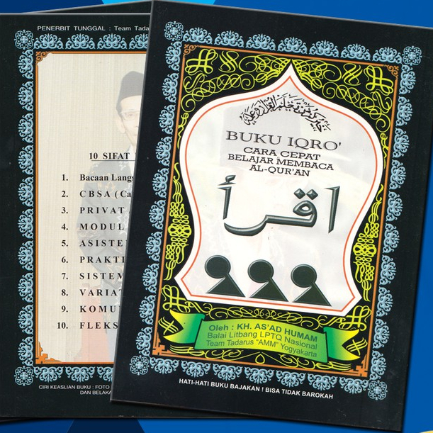 

BUKU IQRO CARA CEPAT BELAJAR MEMBACA AL-QURAN UKURAN BESAR DAN KECIL ASLI