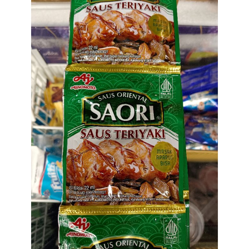 

Saori Saus Teriyaki Sachet 1 Renceng