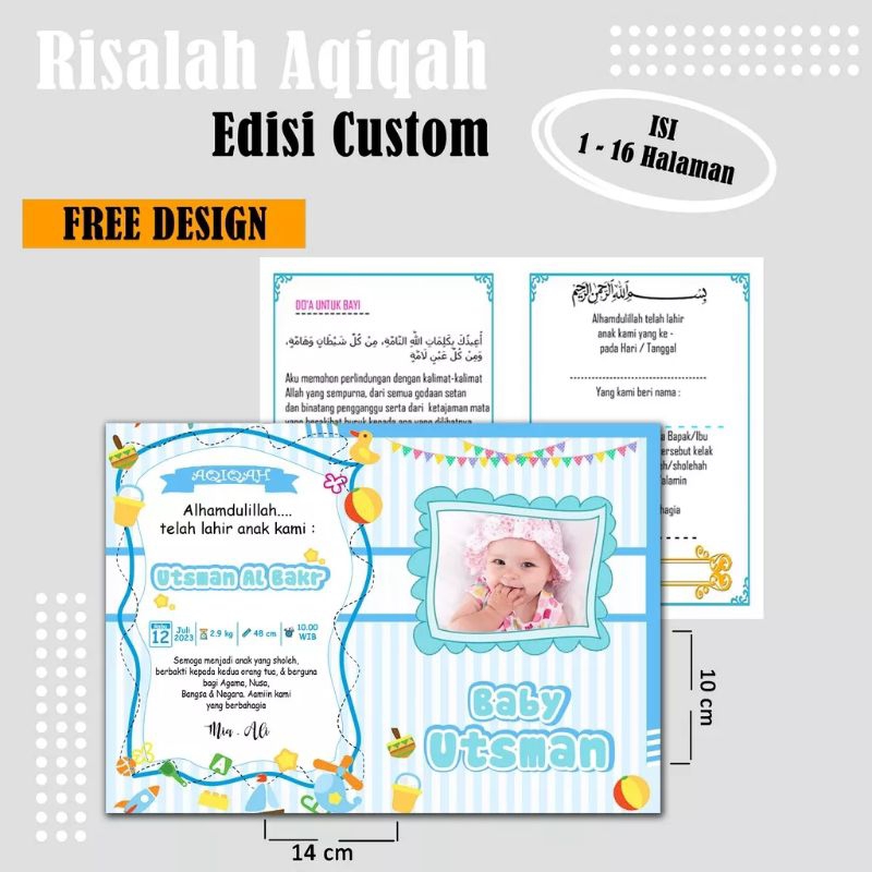 

BUKU AQIQAH ANAK RISALAH AQIQAH BISA CUSTOM FOTO + NAMA