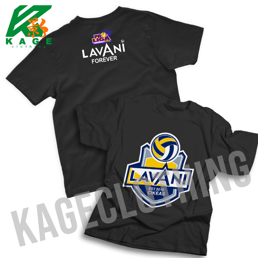 Kaos LAVANI Tshirt baju distro cotton combed 30s UNISEX KAOS OLAHRAGA CLUB BOLA VOLI BOGOR PROLIGA 2