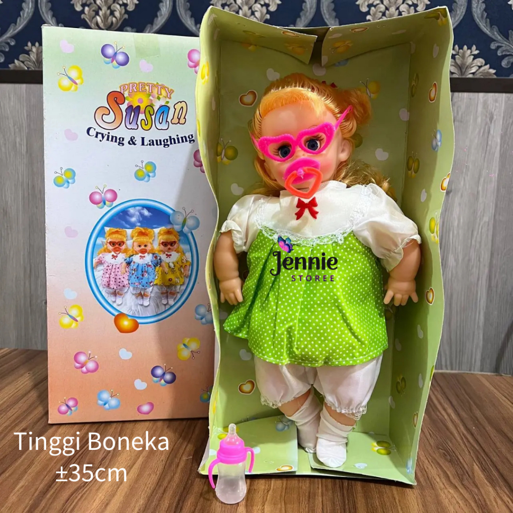 ( Jenniestoree ) Mainan Boneka Susan Crying & Laughing 17266 / Mainan Boneka Susan Bisa Nangis