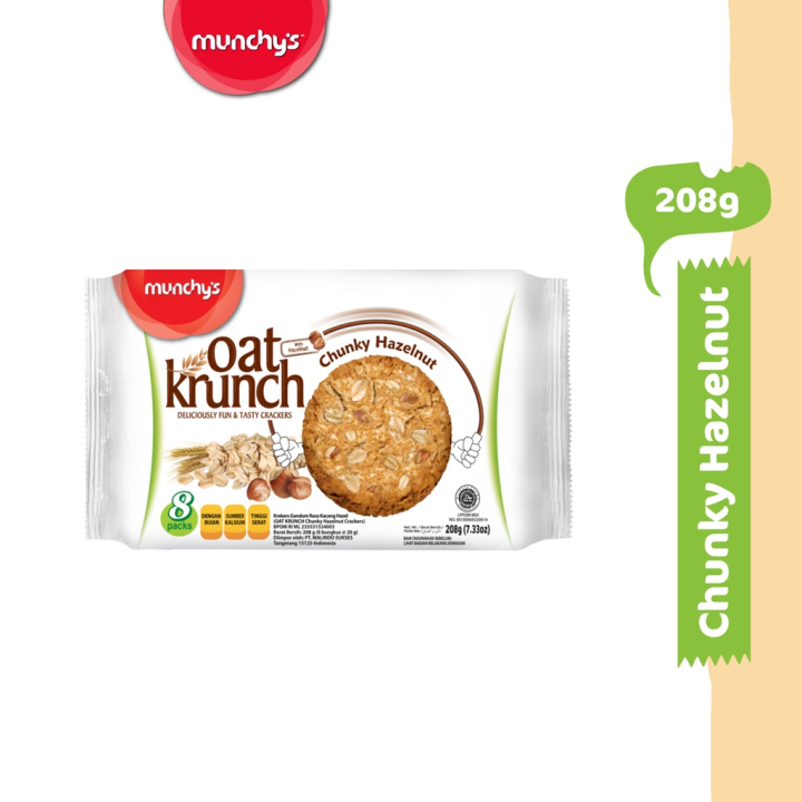 

[208 Gram] Munchy's Oat Krunch Chunky Hazelnut 208 gr