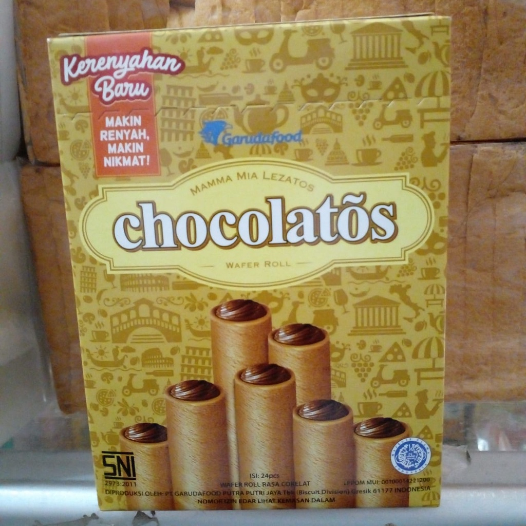 

Gerry Chocolatos 1 pak Isi 24pcs