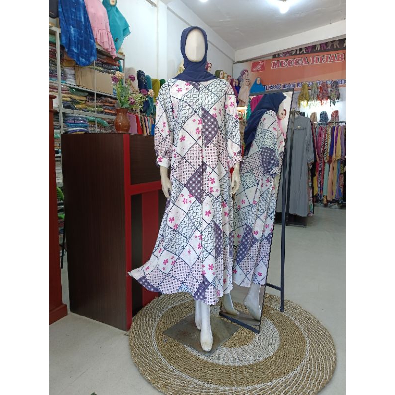 Gamis embos print premium
