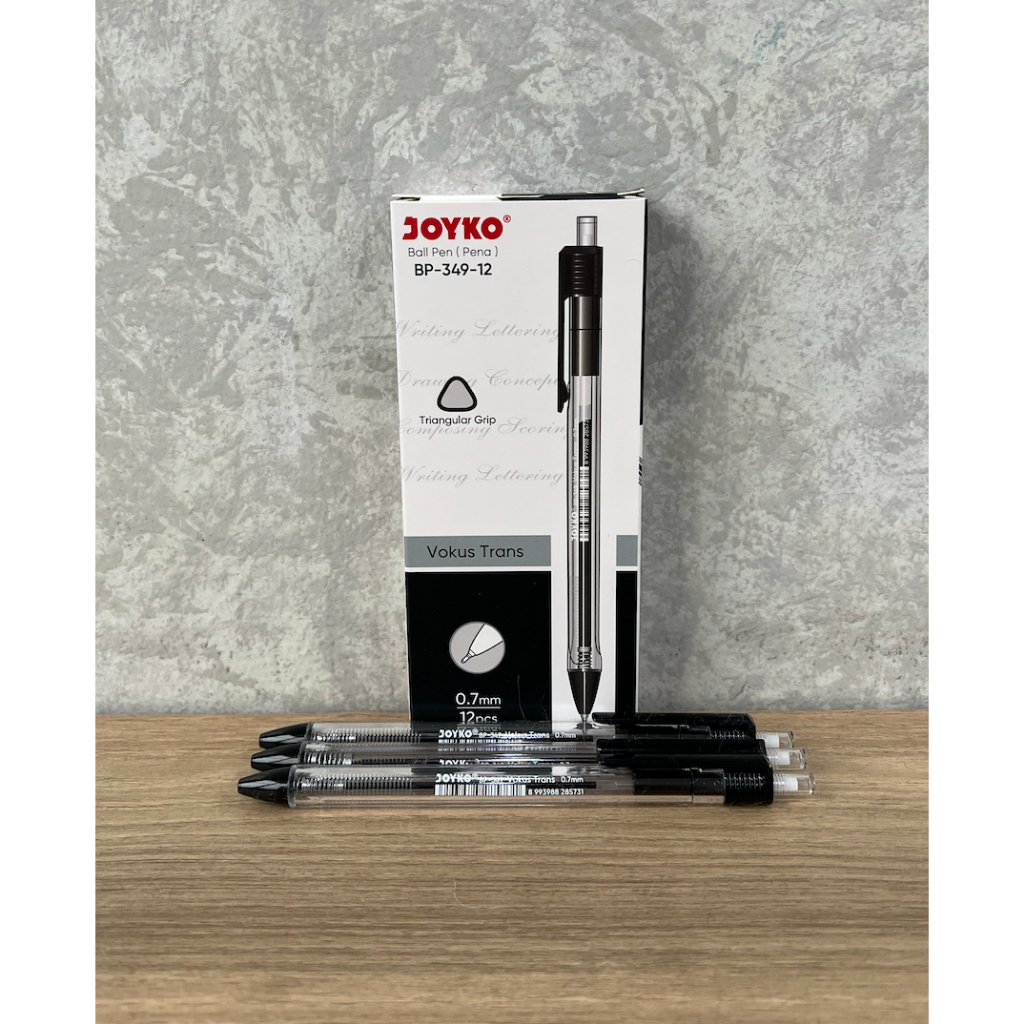 

Pulpen Ballpoint Joyko Vokus Trans BP-349-12 (1 Pack/ 1 Lusin)