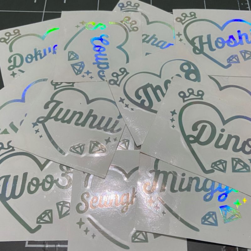 

Sticker Hologram Seventeen