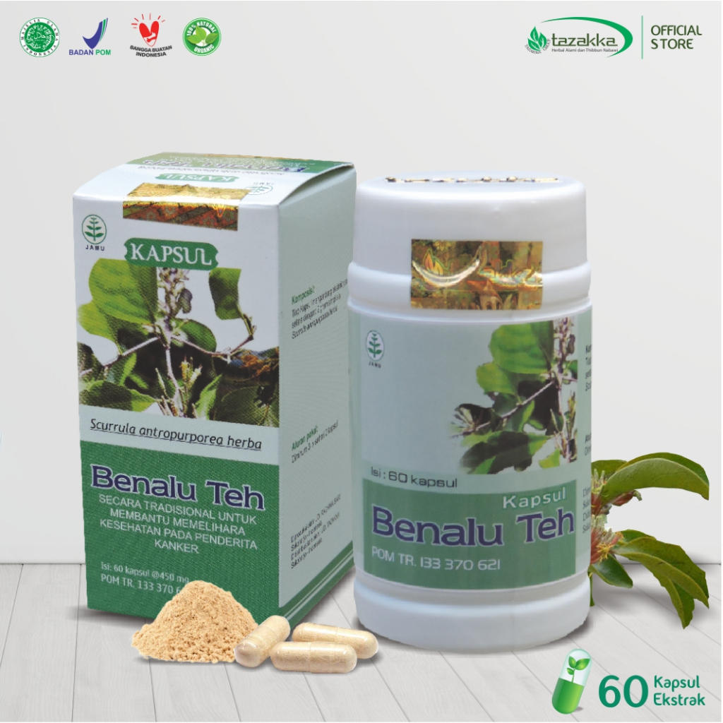 

Kapsul Benalu Teh Asli Obat Kanker Tazakka Original Halal BPOM Isi 60 Extract Capsule Herbal Kangker Payudara Penghilang Benjolan Villa Herbal