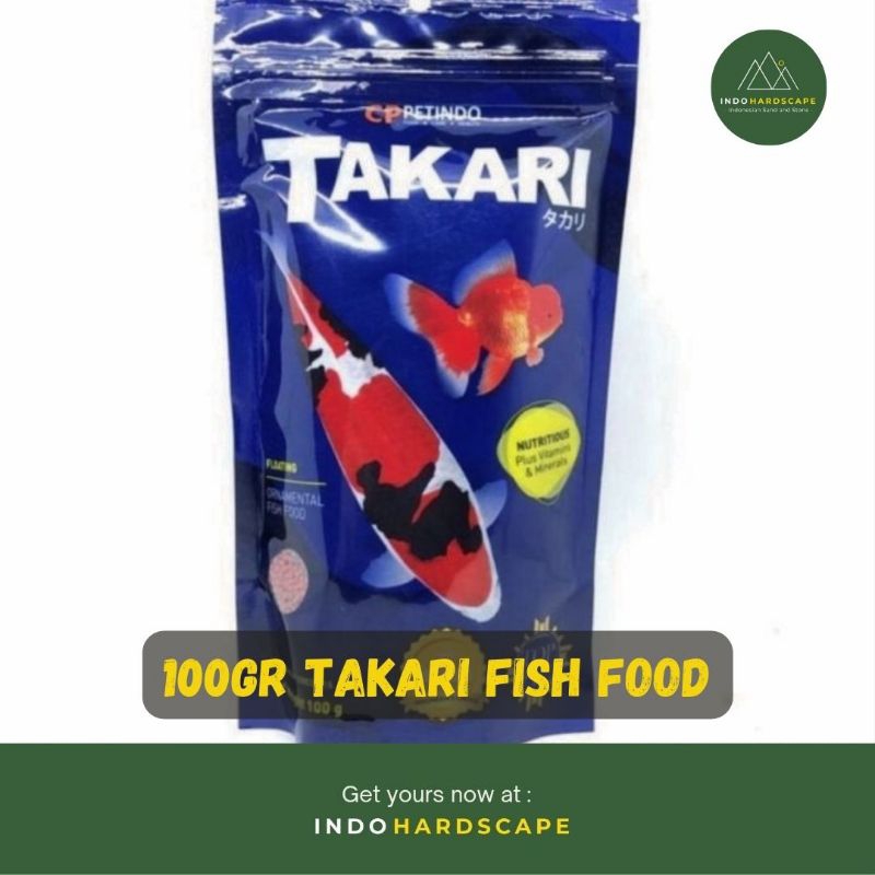 100GR PELLET IKAN HIAS TAKARI / MAKANAN IKAN KOKI, GUPPY, MOLLY, CUPANG