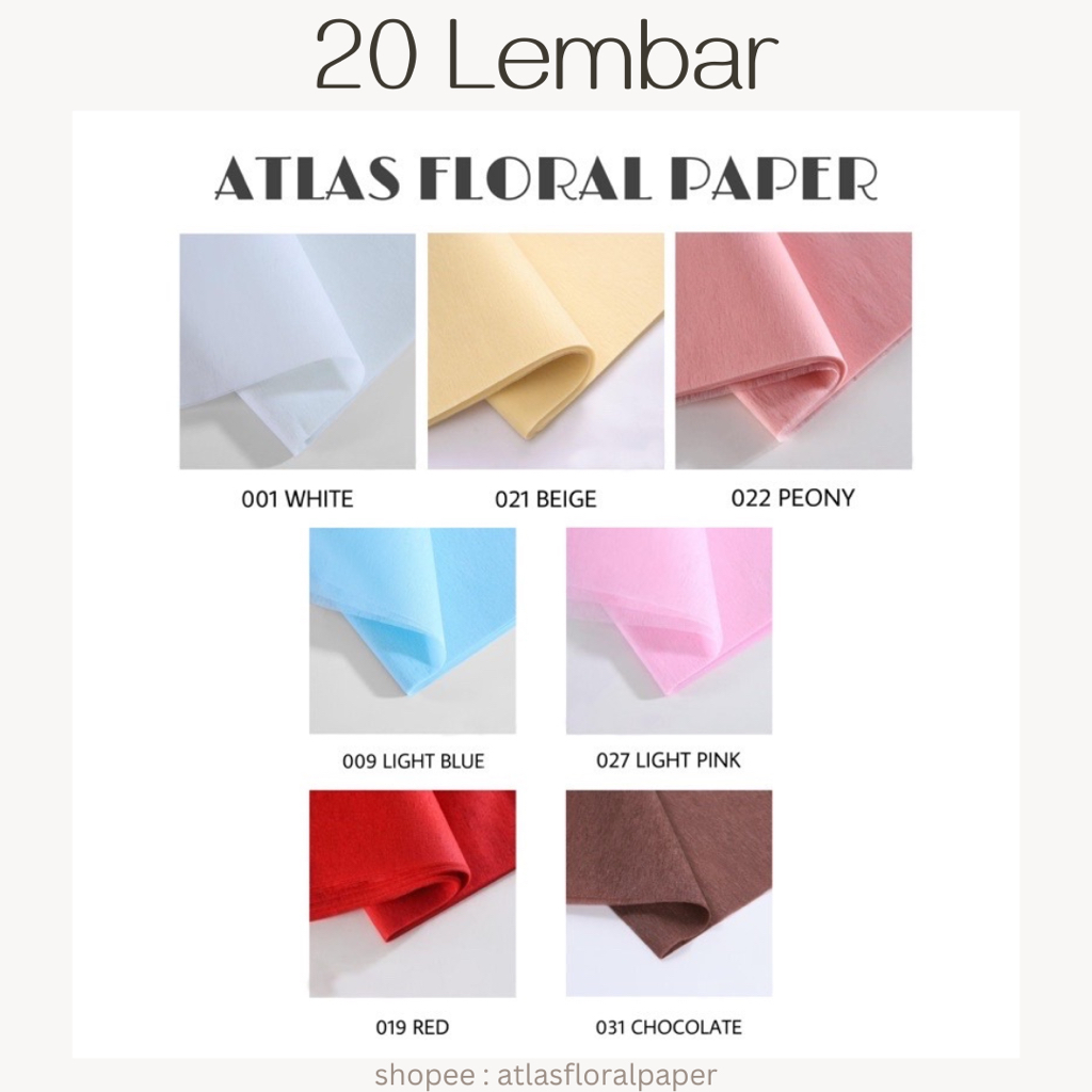 

[20 LEMBAR] Kertas Tissue Paper Craft Flower Wrapping Paper Florist