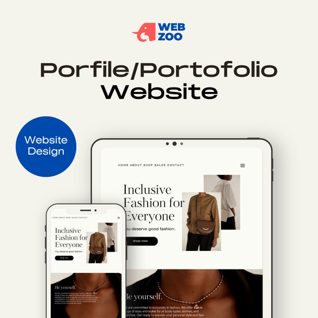 Jasa buat website profile & portofolio