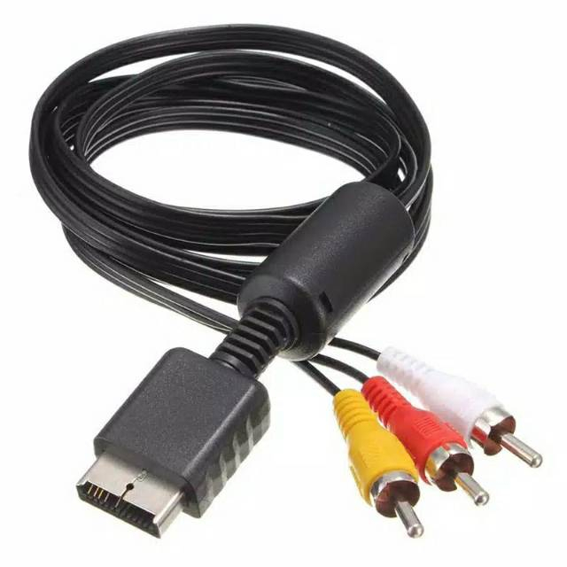 KABEL AV2 RCA UNTUK PS2 PS3 ORIGINAL