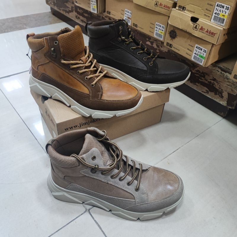 Sepatu boots Kulit pria Jim joker Land1