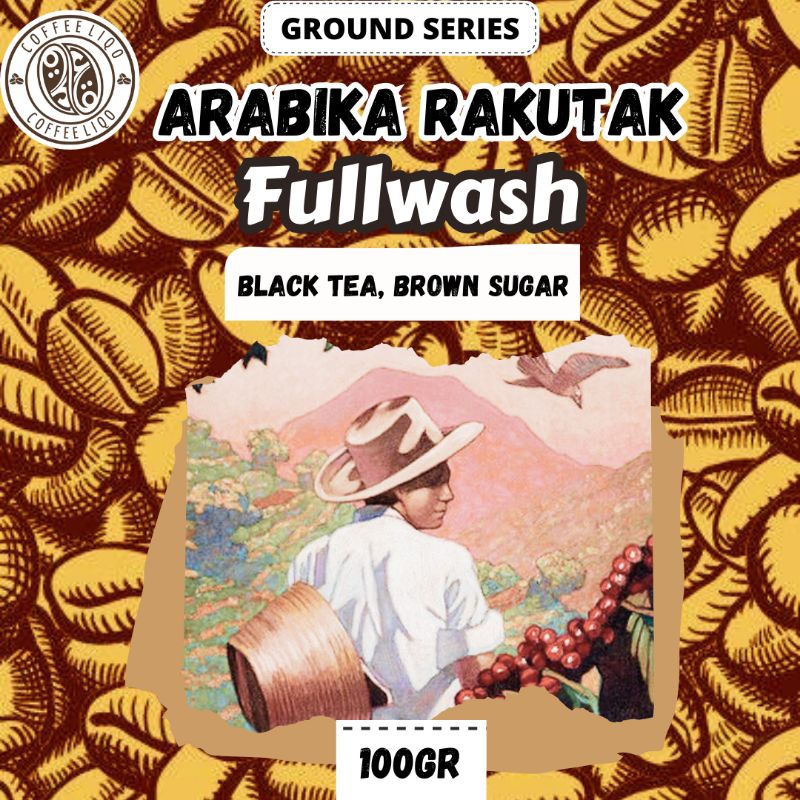 

KOPI LIQO Kopi Murni Arabika Rakutak Fullwash Bandung Selatan 100 gram biji bubuk