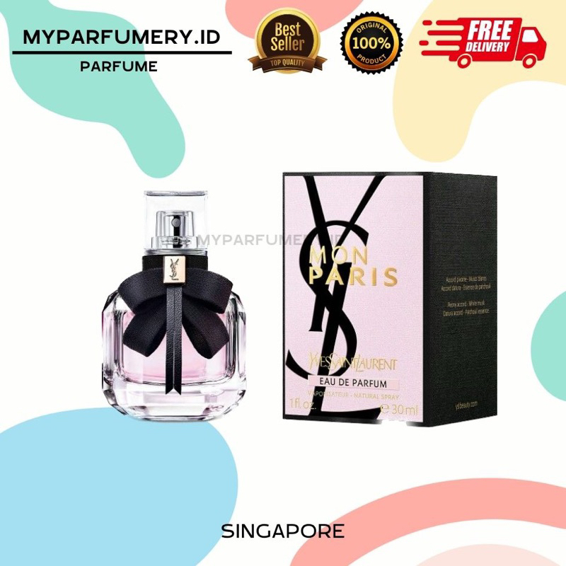 (GRADE A) PARFUM WANITA YSL MON PARIS II ORIGINAL IMPORT SINGAPORE