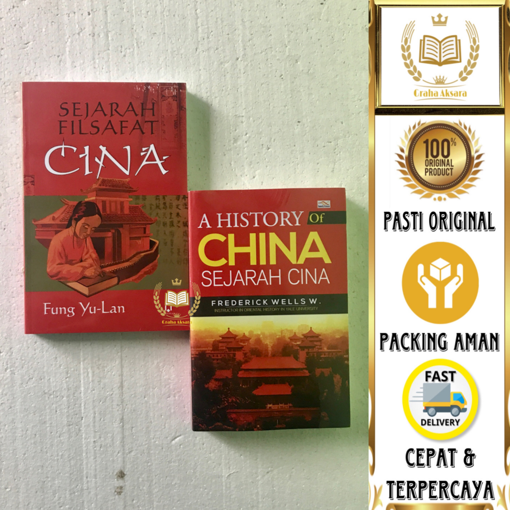 Paket Buku Sejarah Filsafat Cina & Sejarah Cina - 2 Buku Original
