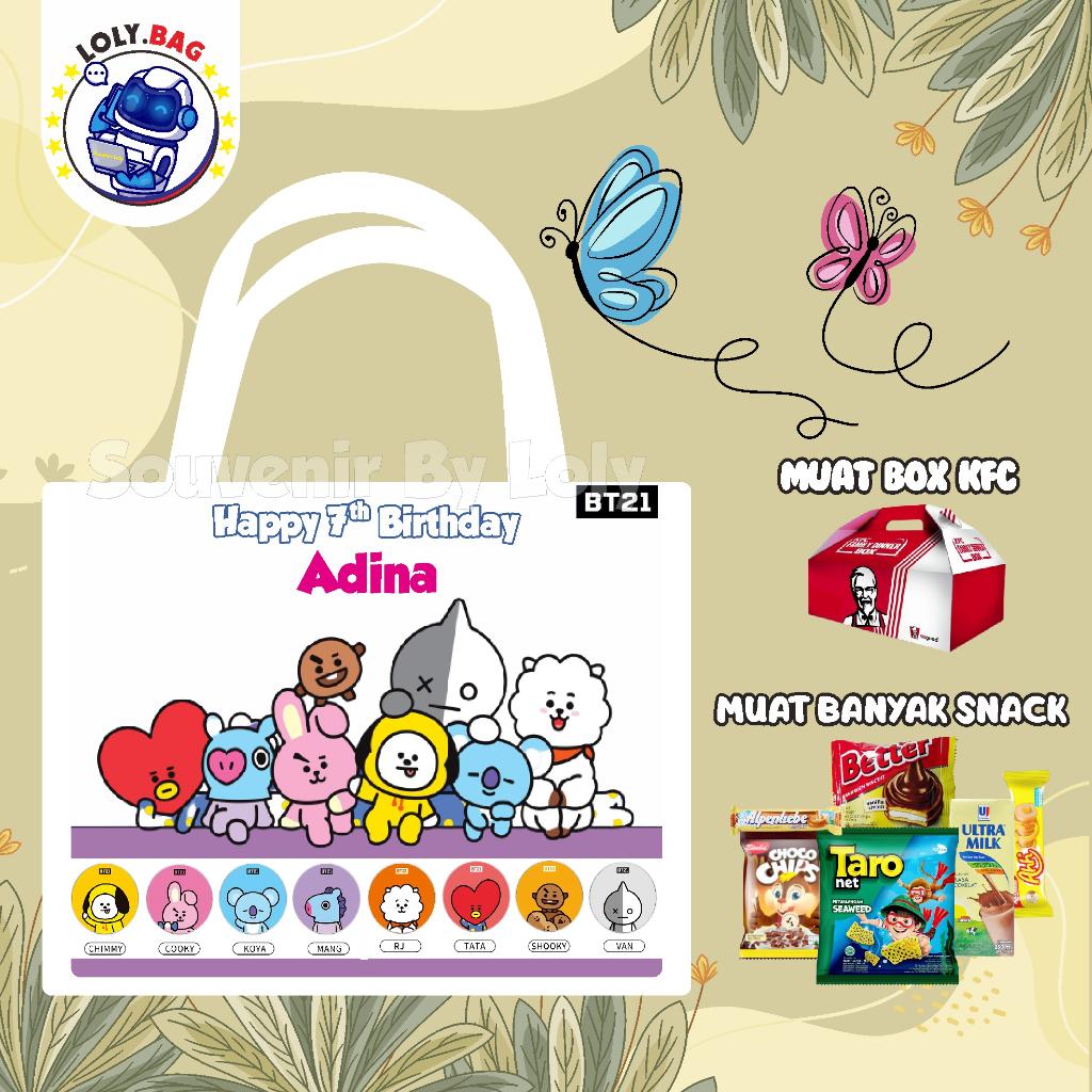 

TAS ULANG TAHUN TERLARIS / ULANG TAHUN ANAK / TEMA BTS21