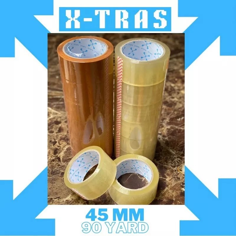 

Lakban X-Tras 45mm x 90Yard ketebalan 43 micron