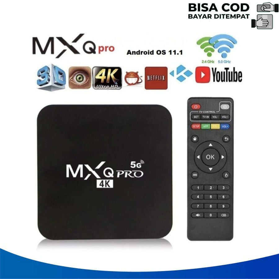 TV Box Android MXQ Pro 4K Smart TV  MXQ - 1GB/8GB