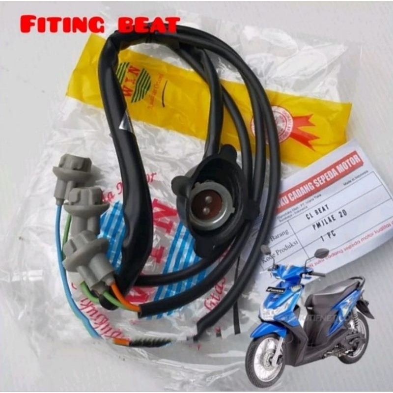 COB LAMPU DEPAN BEAT SOKET FITTING LAMPU DEPAN BEAT KARBU BEAT FI BEET NEW ESP 2016 - 2019 BEAT POP