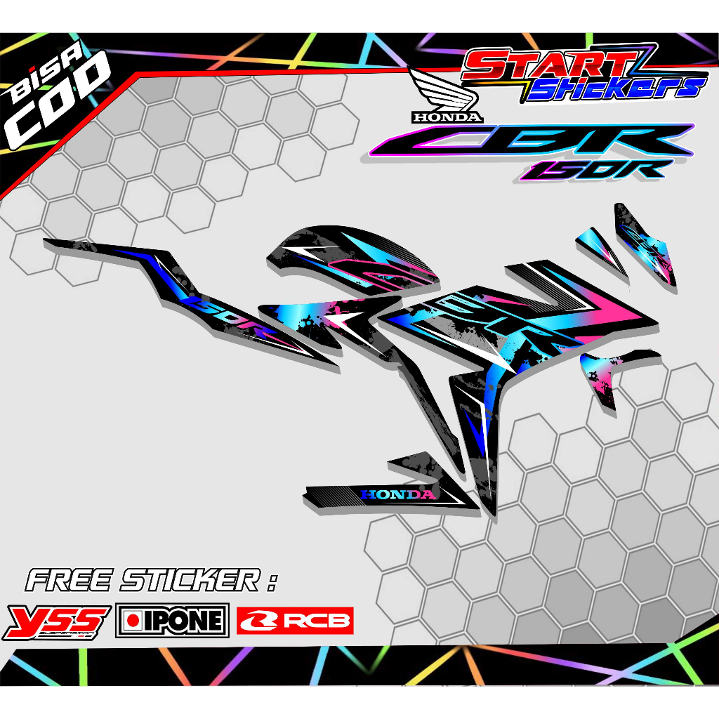 STRIPING VARIASI HONDA CBR 150 R / STICKER LIST VARIASI MOTOR CBR 150 R