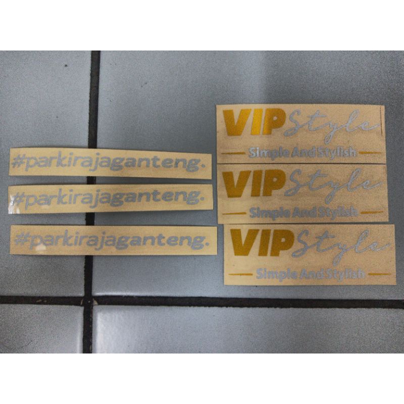 

Sticker pack VIPstyle & #Parkirajaganteng original