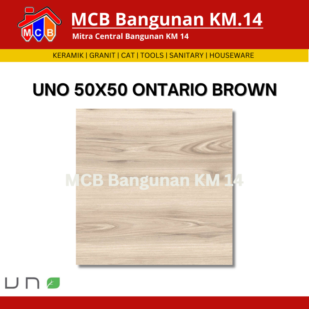 KERAMIK UNO 50X50 ONTARIO - KERAMIK LANTAI - KERAMIK KASAR - KERAMIK MOTIF KAYU