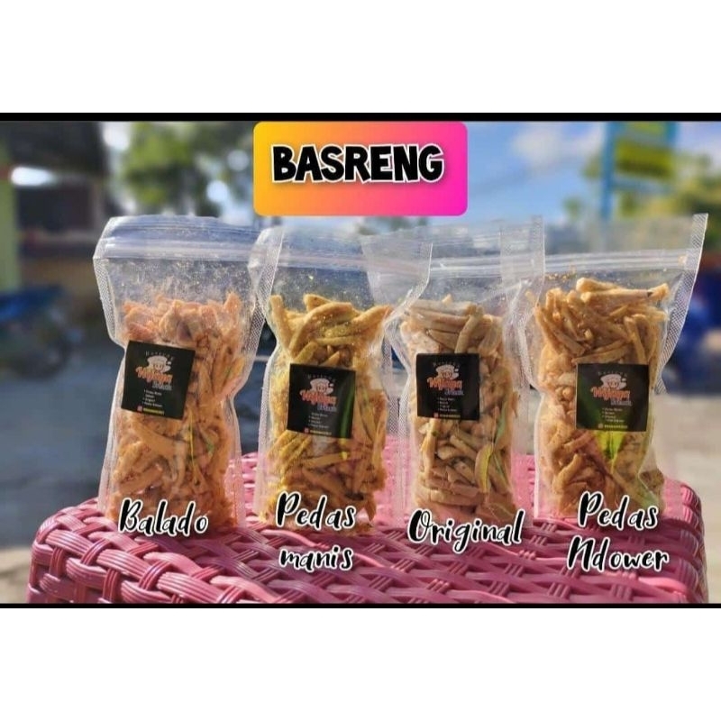 

BASRENG ORIGINAL,PEDAS,BALADO DAUN JERUK 60GR